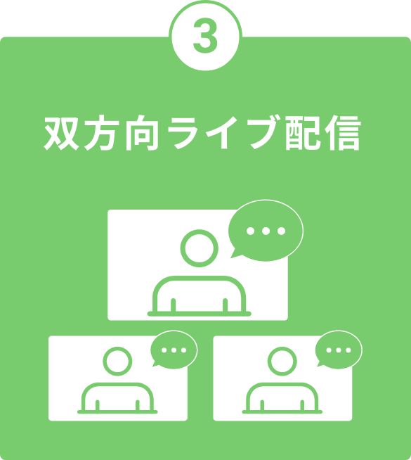 双方向ライブ配信